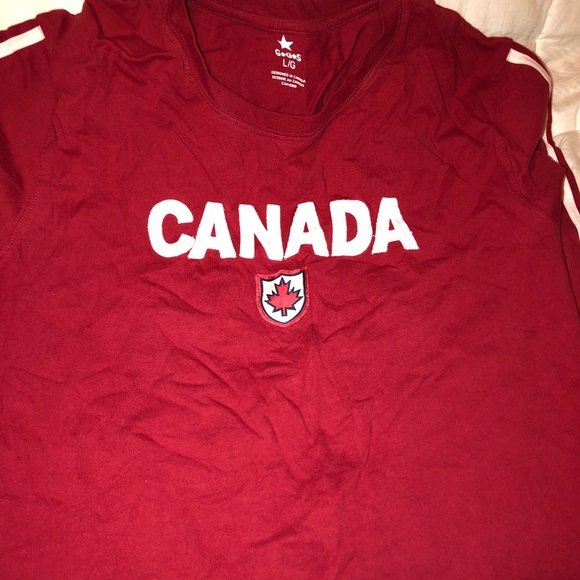 RED CANADA LONG SLEEVE (adidas like style) - Picture 1 of 4